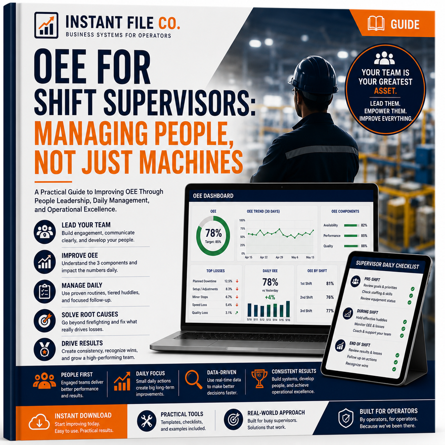 OEE for Shift Supervisors: Managing People, Not Just Machines (Guide)