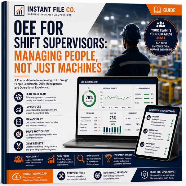 OEE for Shift Supervisors: Managing People, Not Just Machines (Guide)