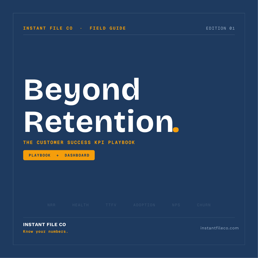 Beyond Retention — The Customer Success KPI Playbook + Dashboard