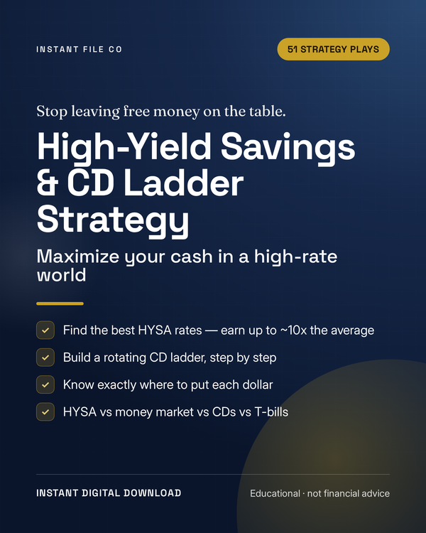 The High-Yield Savings and CD Ladder Strategy — maximize your cash digital guide cover